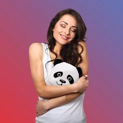 IsAlbi Travel Gifts Panda Plush Heat/Cold Pack