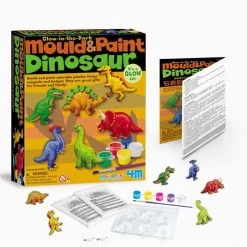 Johnco Glow-In-The-Dark Mould & Paint Dinosaur Fridge Magnets