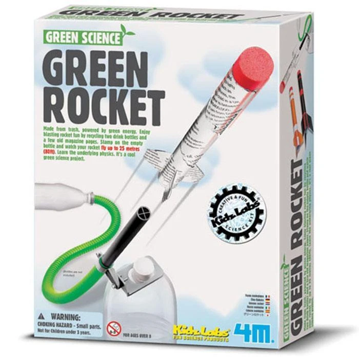 Johnco Green Energy Powered Rocket | 4M Man Cave Gifts 2 Johnco Green Energy Powered Rocket | 4M Man Cave Gifts