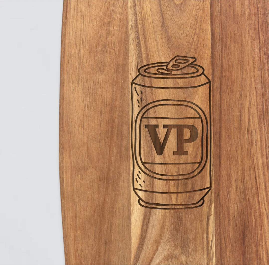 Yellow Octopus Personalised Personalised Acacia Paddle Serving Board - Funny Beer Style 3 Yellow Octopus Personalised Personalised Acacia Paddle Serving Board - Funny Beer Style