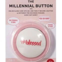 IsAlbi Office Gifts The Talking Millennial Button: 13 #Blessed Phrases 8 IsAlbi Office Gifts The Talking Millennial Button: 13 #Blessed Phrases