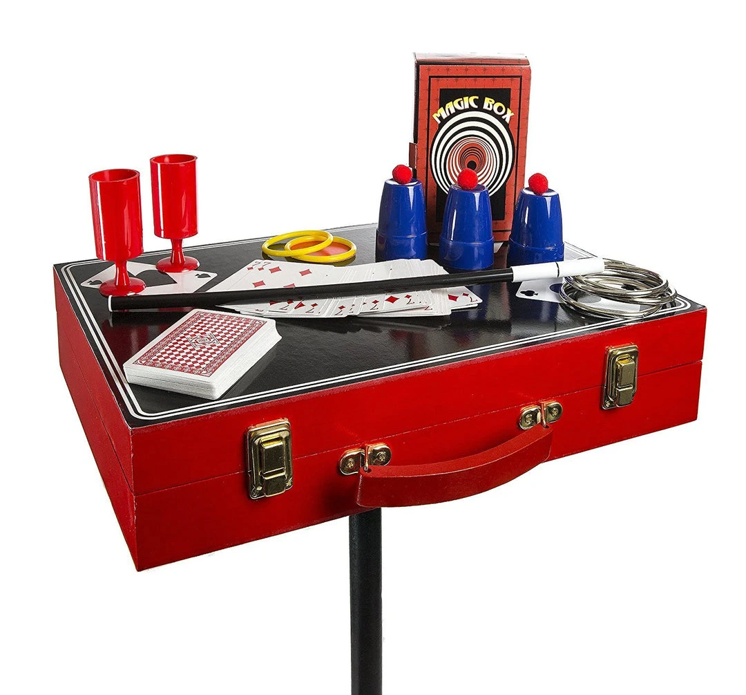 Theatrix Retro Magic Table Magician's Set With 150 Tricks! 4 Theatrix Retro Magic Table Magician's Set With 150 Tricks!