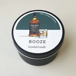 Cedargris Booze Scented Candle Tin