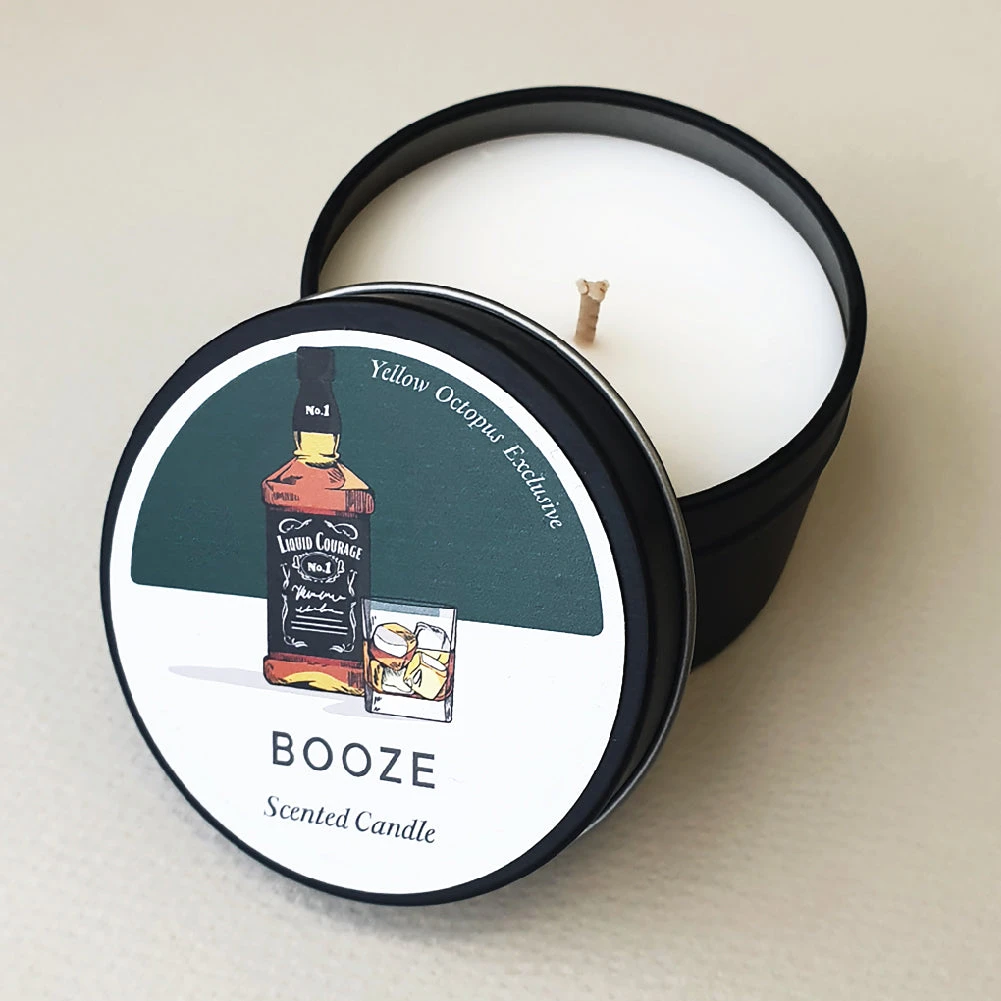 Cedargris Booze Scented Candle Tin 3 Cedargris Booze Scented Candle Tin