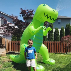 William Valentine Giant Inflatable T-Rex Dinosaur Yard Sprinkler 1.9m Tall!