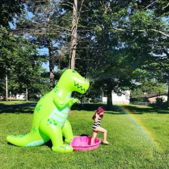 William Valentine Giant Inflatable T-Rex Dinosaur Yard Sprinkler 1.9m Tall!