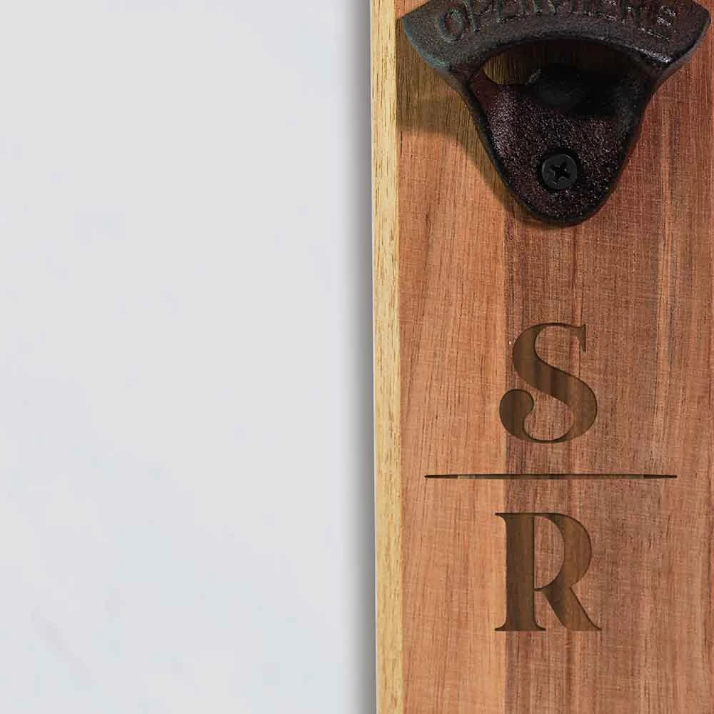 Yellow Octopus Personalised Personalised Wall Mount Bottle Opener - Classic Initials Personalised Birthday Gifts 3 Yellow Octopus Personalised Personalised Wall Mount Bottle Opener - Classic Initials Personalised Birthday Gifts