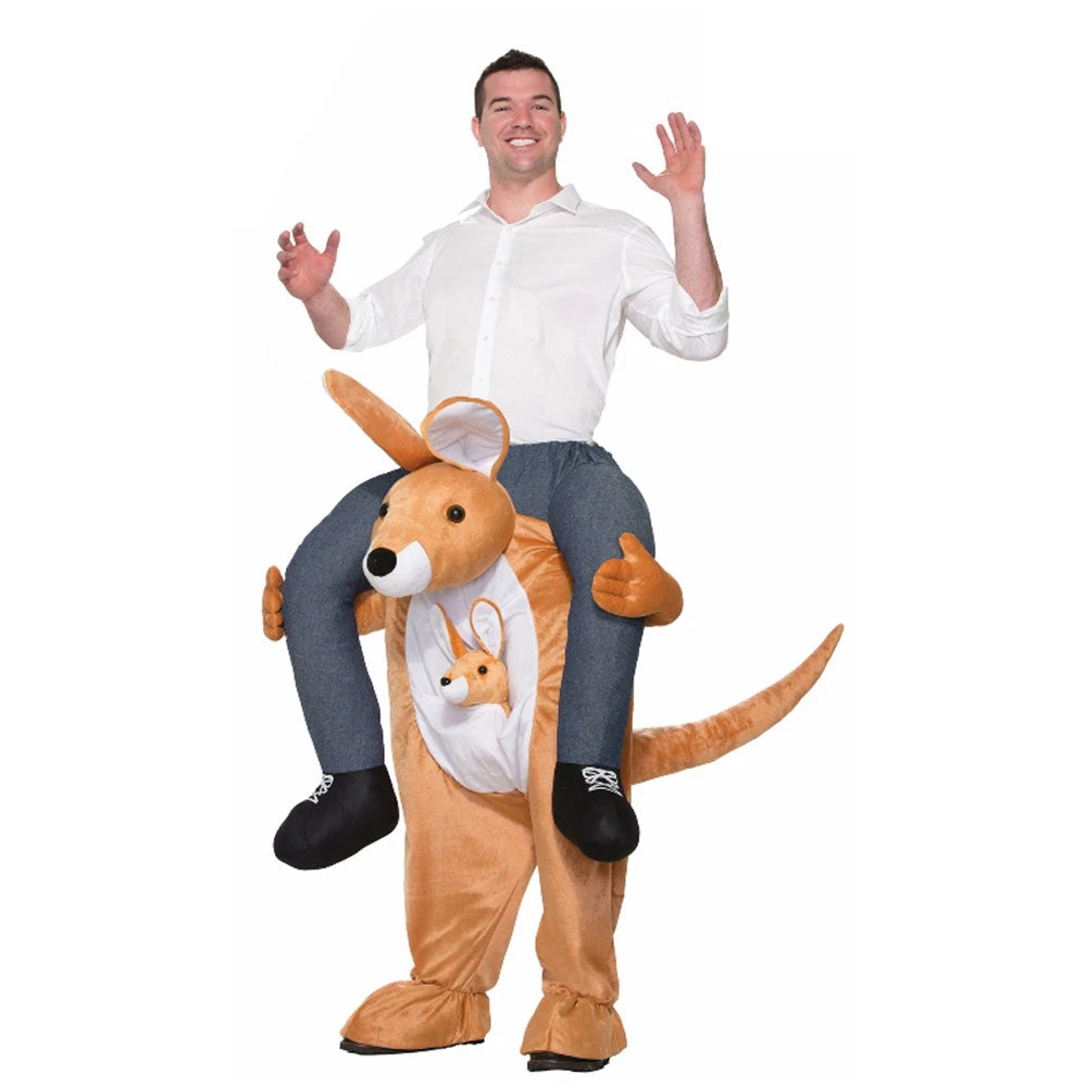 Rubies Deerfield Kangaroo Piggy Back Adult Costume 1 Rubies Deerfield Kangaroo Piggy Back Adult Costume