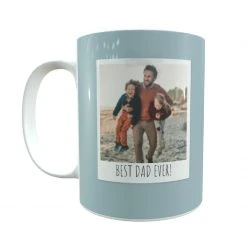 Yellow Octopus New Personalised Mug - Polaroid Photo Design