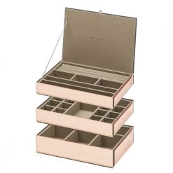 Yellow Octopus Personalised Personalised Rose Gold Stackable Jewellery Box Set Personalised Gifts For Her