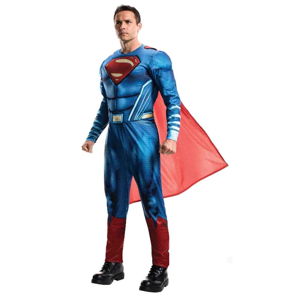 Rubies Deerfield DC Comics Justice League Superman Deluxe Adult Costume Comics & Superheroes 1 Rubies Deerfield DC Comics Justice League Superman Deluxe Adult Costume Comics & Superheroes
