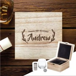 Yellow Octopus Personalised Personalised Flinders Whisky Box Set - Award Design