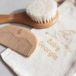 Yellow Octopus Personalised Personalised Baby Brush & Comb Gift Set