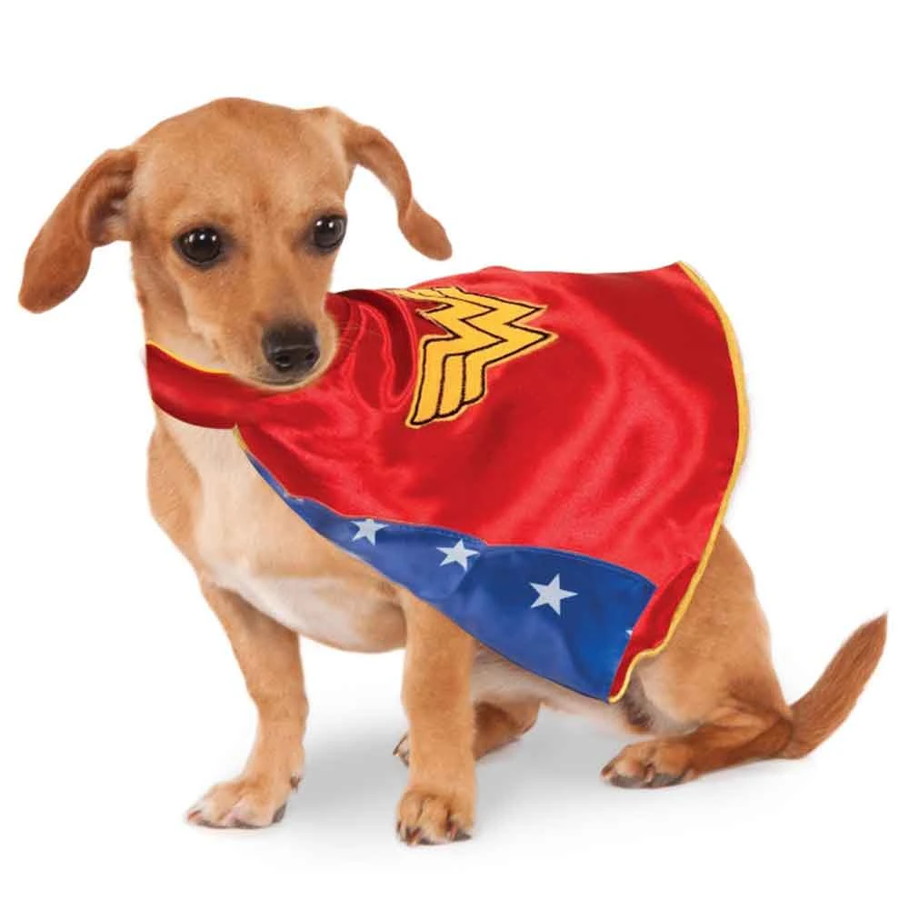 Rubies Deerfield DC Comics Wonder Woman Cape, Pet Costume 1 Rubies Deerfield DC Comics Wonder Woman Cape, Pet Costume