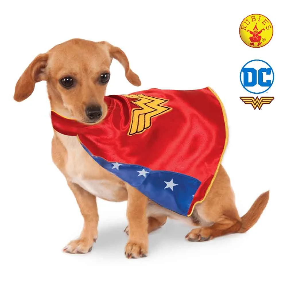 Rubies Deerfield DC Comics Wonder Woman Cape, Pet Costume 4 Rubies Deerfield DC Comics Wonder Woman Cape, Pet Costume