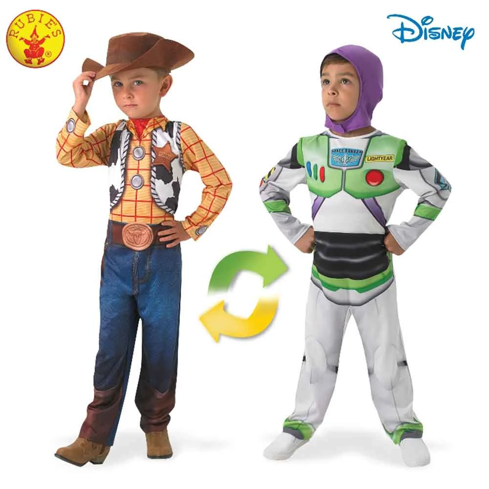 Rubies Deerfield Disney Woody To Buzz Lightyear Deluxe Reversible Child Costume 5 Rubies Deerfield Disney Woody To Buzz Lightyear Deluxe Reversible Child Costume