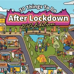 Yellow Octopus Exclusives Mens Novelty Gifts 50 Things To Do After Lockdown Art Print 2021 | Limited Edition