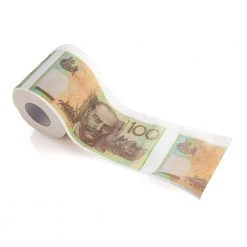 Mdi Mens Novelty Gifts Money Toilet Paper - $100 Australian Dollar Notes