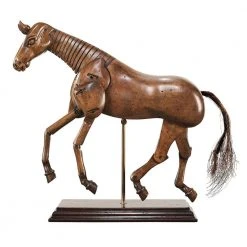 AM Living Science STEM Toys Artist's Movable Carved Wooden Horse