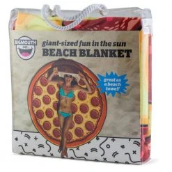 William Valentine Gigantic Pepperoni Pizza Beach Blanket Towel 152cm