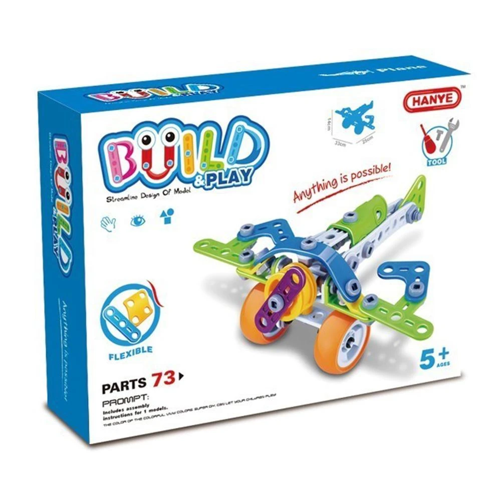 Johnco Soft Block Build & Play DIY Plane 73pc 2 Johnco Soft Block Build & Play DIY Plane 73pc