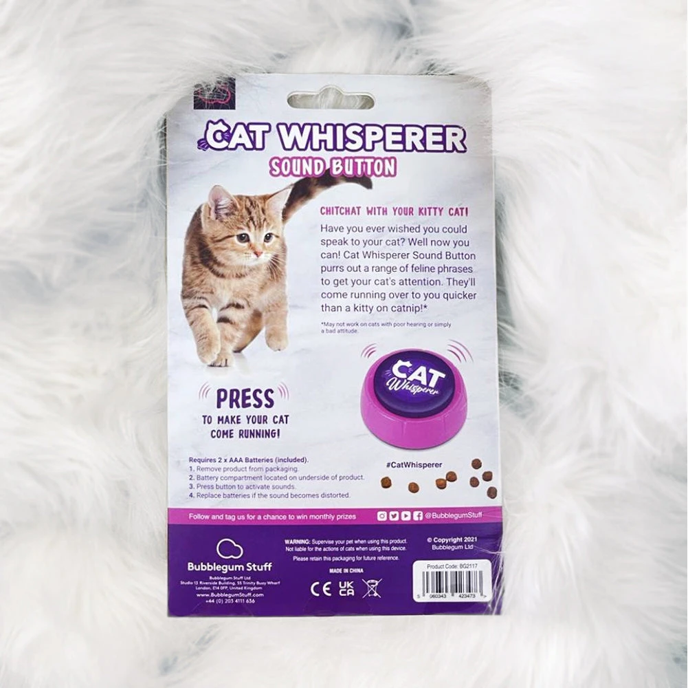 William Valentine Cat Whisperer Sound Button Novelty Office Toys 2 William Valentine Cat Whisperer Sound Button Novelty Office Toys