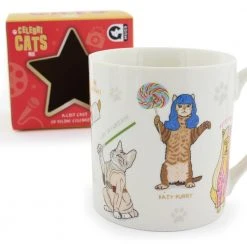 Curated Funny Celebri Cats Coffee Mug