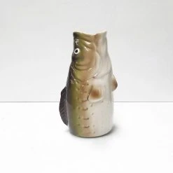 Ceramic Fish Vase | White Moose