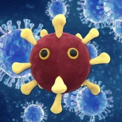 Heebiejeebies Coronavirus COVID-19 Giant Microbe Plush Toy Giant Products