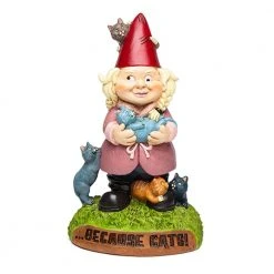 William Valentine The Crazy Cat Lady Garden Gnome Gifts For Sisters