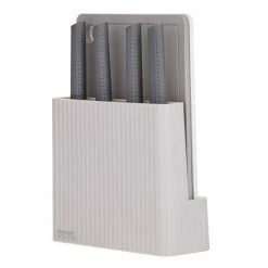 IsAlbi Cut & Store Chopping Boards With Knives | 7pc Set