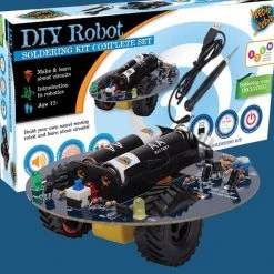 Heebiejeebies Science STEM Toys DIY Sound Sensing Robot With Soldering Iron Kit