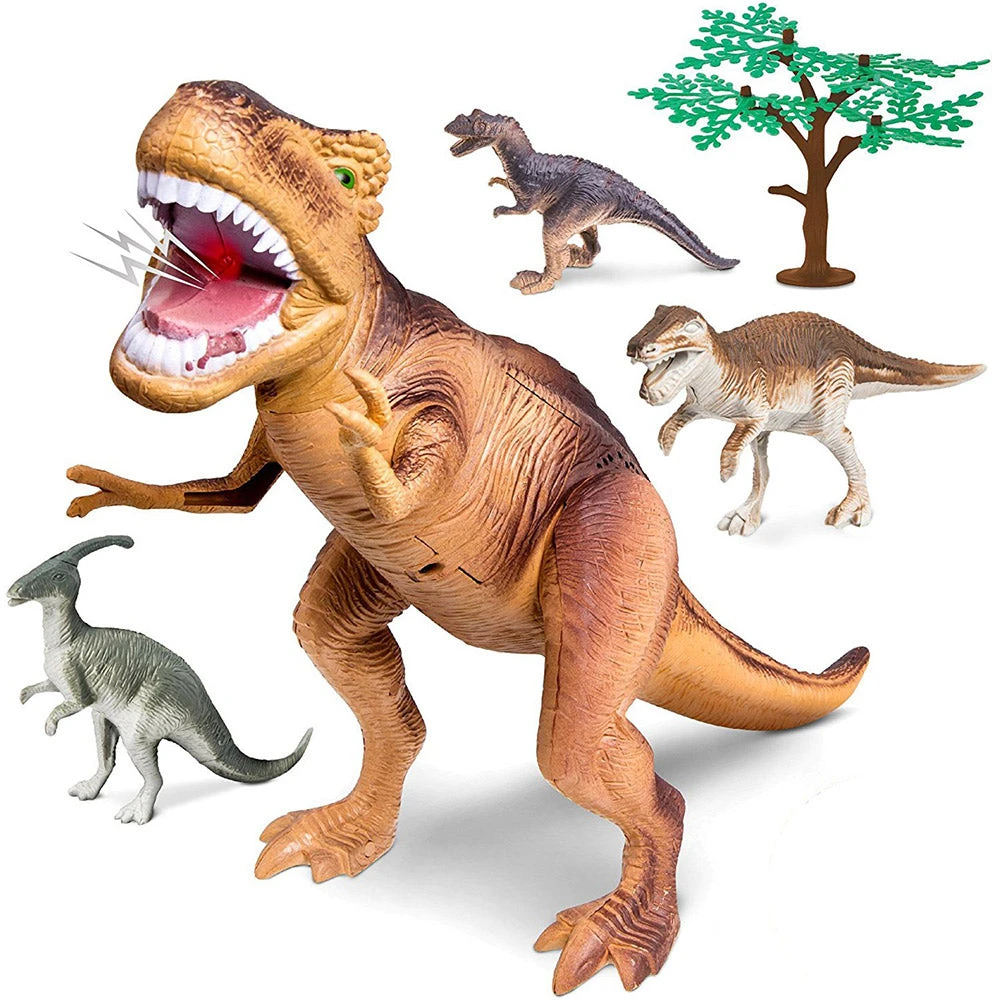 Outliving Discovery 38cm T-Rex Dinosaur 5pcs Set With Sound Science STEM Toys 4 Outliving Discovery 38cm T-Rex Dinosaur 5pcs Set With Sound Science STEM Toys