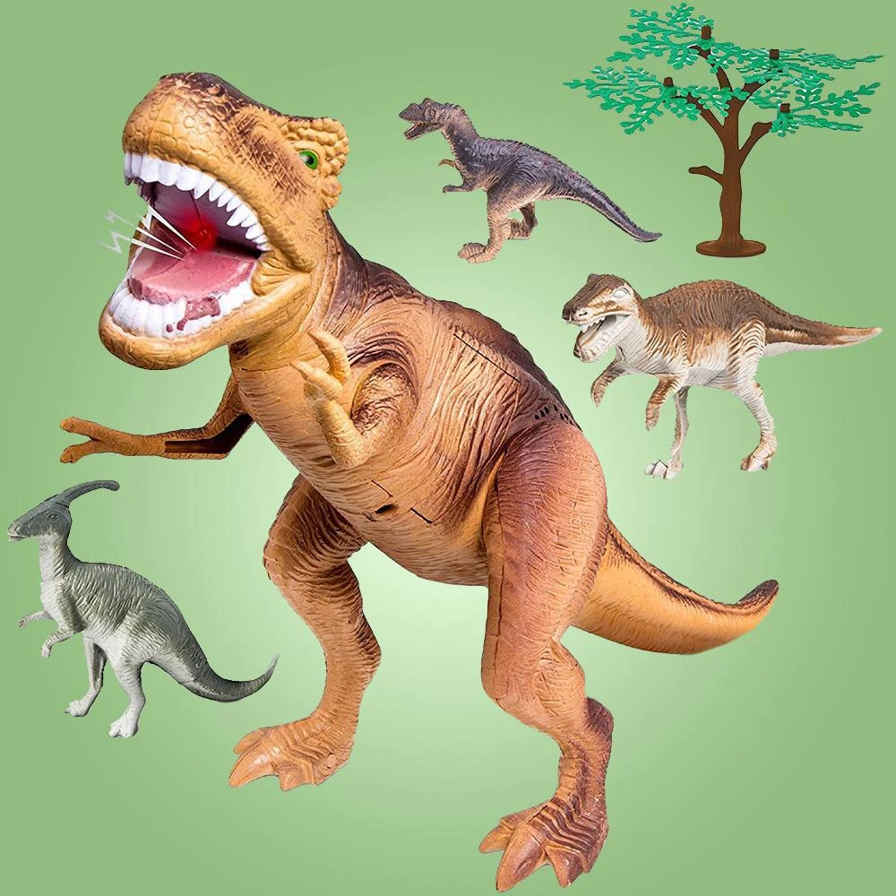 Outliving Discovery 38cm T-Rex Dinosaur 5pcs Set With Sound Science STEM Toys 2 Outliving Discovery 38cm T-Rex Dinosaur 5pcs Set With Sound Science STEM Toys
