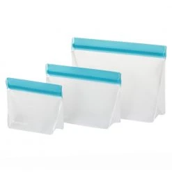 IsAlbi Travel Gifts EcoPocket Reusable Sealable Food Bags | Set Of 3