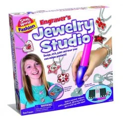 Theatrix Science STEM Toys Engrave & Decorate Metal Jewellery Design Kit