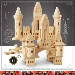 Outliving Wooden Castle Building Blocks - 75 Pieces | F.A.O Schwarz 7 Outliving Wooden Castle Building Blocks - 75 Pieces | F.A.O Schwarz