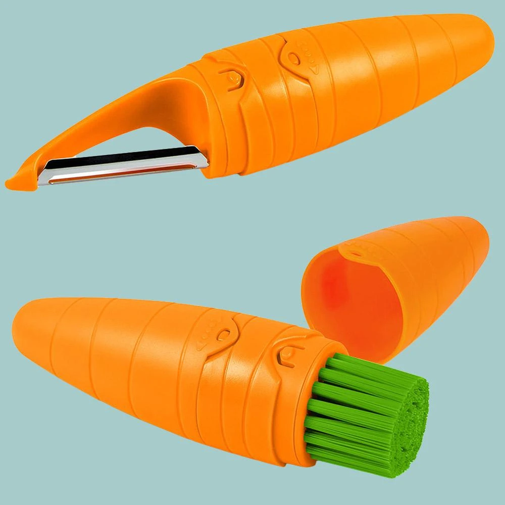 IsAlbi Carrot Vegetable Peeler & Scrubber | Fred 1 IsAlbi Carrot Vegetable Peeler & Scrubber | Fred