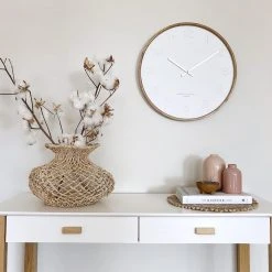 PS Home & Living Executive Gifts Freya Minimalist Silent Movement Wall Clock 35cm