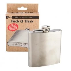 Mdi F#ck You Stainless Steel Hip Flask Kris Kringle Gifts