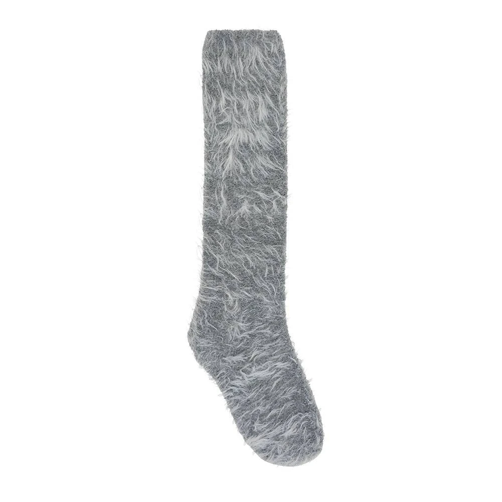 Annabel Trends Fuzzy Bed Socks | Grey 3 Annabel Trends Fuzzy Bed Socks | Grey