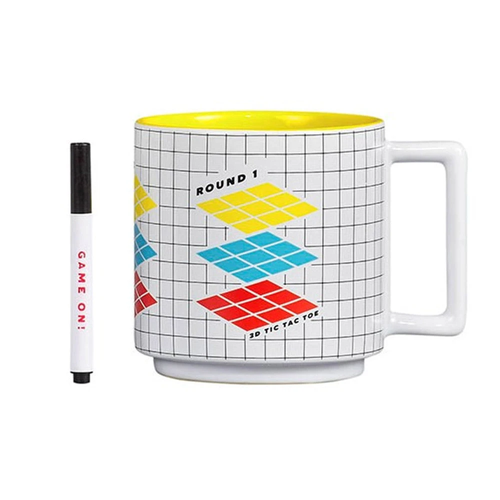 Designworks Collective Giant Products 3D Tic Tac Toe Giant Game Mug With Marker 2 Designworks Collective Giant Products 3D Tic Tac Toe Giant Game Mug With Marker