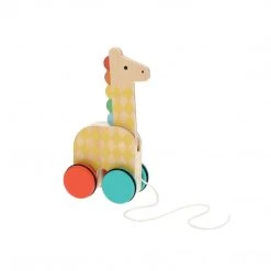 IsAlbi Giraffe On-The-Go Wooden Pull Toy