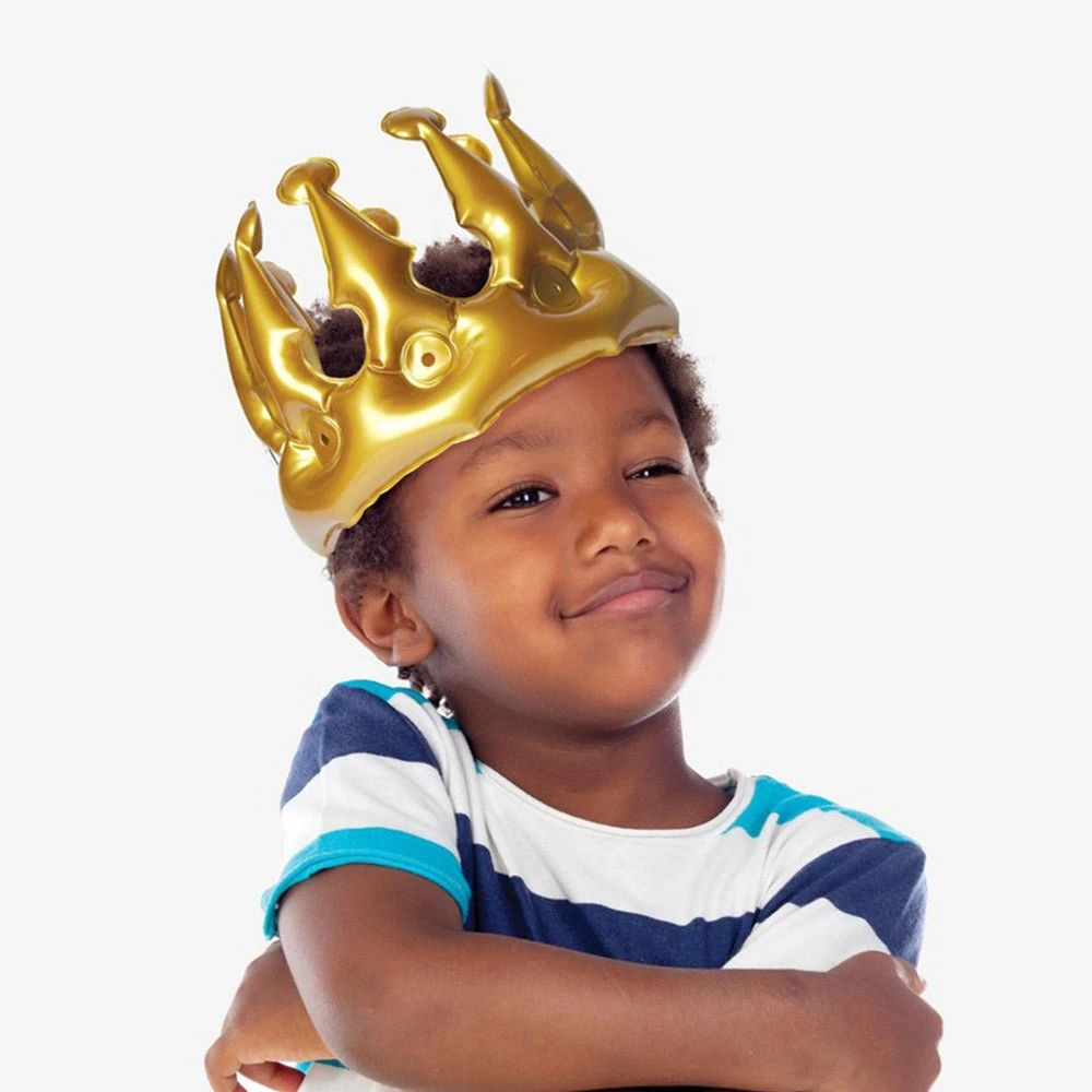 Paperie Gifts For Boys Gold Inflatable Party Prince Crown 4 Paperie Gifts For Boys Gold Inflatable Party Prince Crown