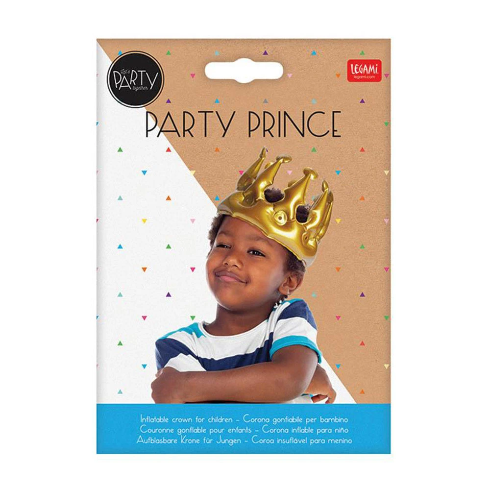 Paperie Gifts For Boys Gold Inflatable Party Prince Crown 2 Paperie Gifts For Boys Gold Inflatable Party Prince Crown