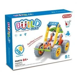 Johnco Science STEM Toys Soft Block Build & Play DIY Forklift 84pc