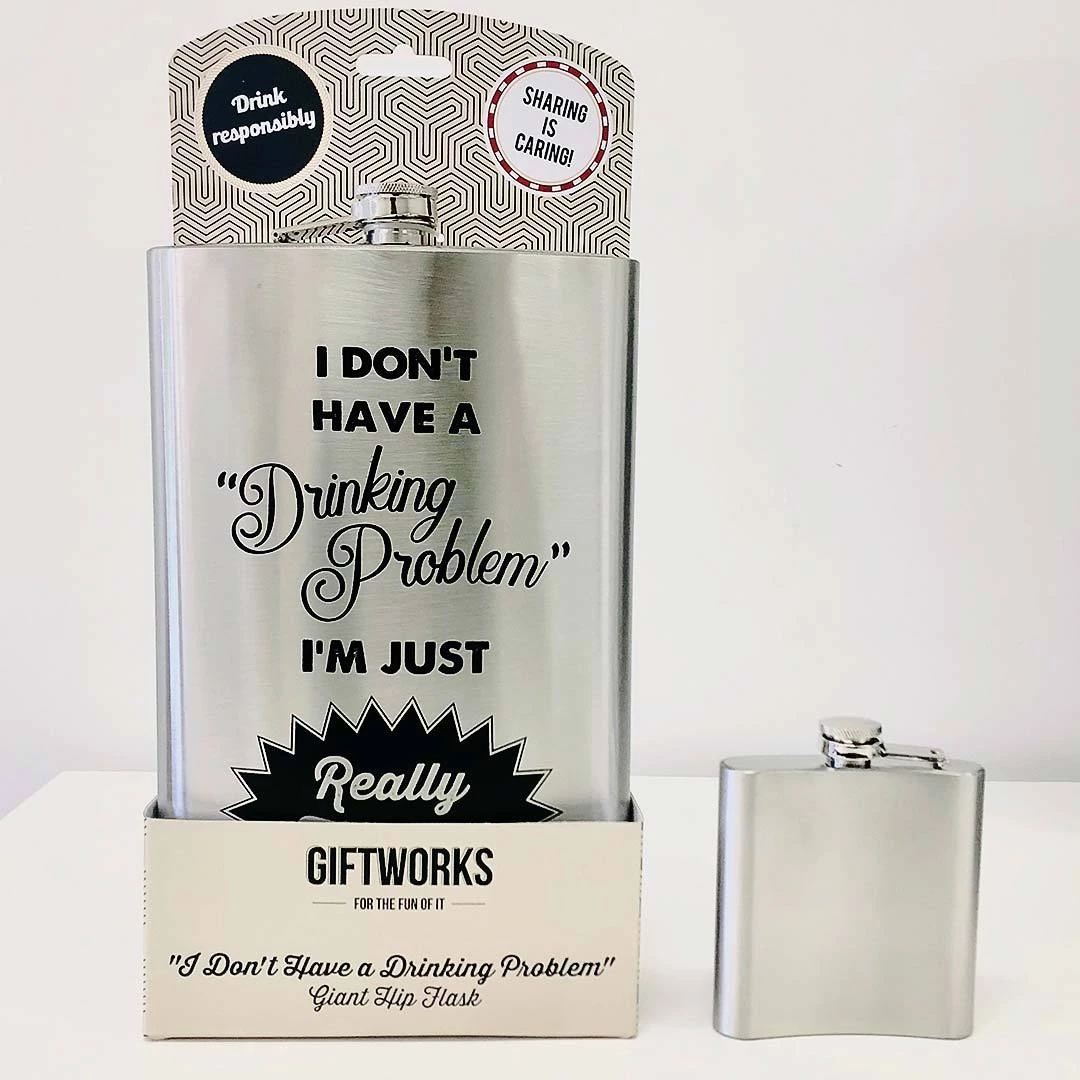 Albi I Don't Have A Drinking Problem Giant Novelty Flask 1.5L 3 Albi I Don't Have A Drinking Problem Giant Novelty Flask 1.5L