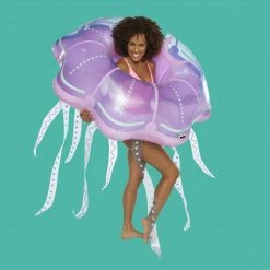 William Valentine Giant Products Giant Jellyfish Inflatable Pool Ring Float 124cm