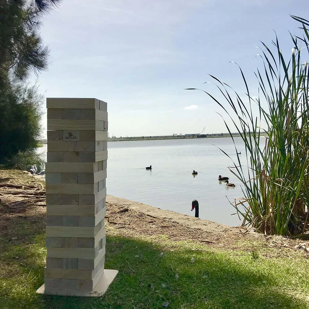 Jenjo Giant Wooden Stacking Tower Blocks Outdoor Game Giant Products 10 Jenjo Giant Wooden Stacking Tower Blocks Outdoor Game Giant Products