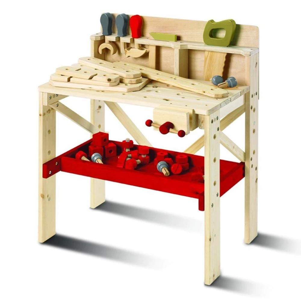 Outliving Science STEM Toys Wooden Carpenter's Work Bench 76cm | F.A.O Schwarz 2 Outliving Science STEM Toys Wooden Carpenter's Work Bench 76cm | F.A.O Schwarz